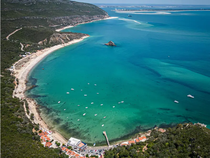 Arrabida with crystal clear water